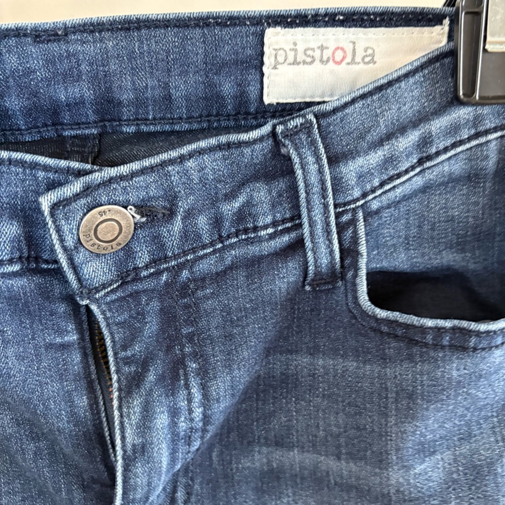 Pistola Women's Blue Distressed Skinny Jeans - Picture 7 of 13